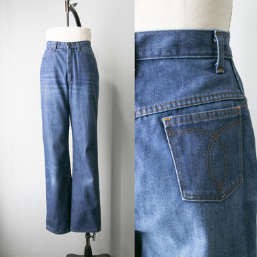 1970s Jeans Cotton Denim Wide Leg 28 x 34&amp;quot; 