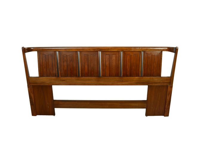 Walnut Head Board Thomasville King Size Headboard Mid Century Modern By Hearthsidehome