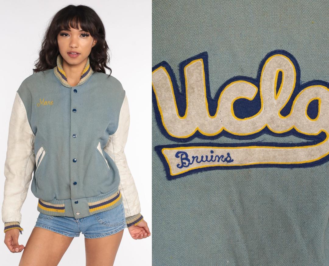 UCLA Bruins Jacket 80s Letterman Jacket University Wool Varsity Jacket