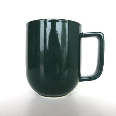 Single Sasaki Colorstone 12oz Mug In Hunter Green, Massimo Vignelli Post Modern Tall Coffee Cup 