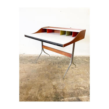 Mid Century Herman Miller George Nelson “Swag Leg” Office Desk 