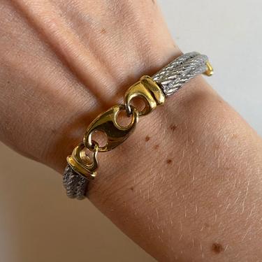 Designer Paolo Gucci Gold & Silver Link Bracelet