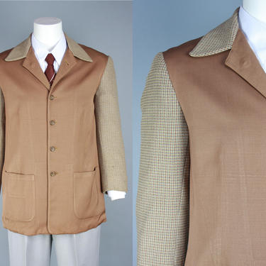 1940s Hollywood Jacket | Vintage 40s Two Tone Brown