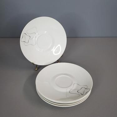 Set of 5 Raymond Loewy for Rosenthal  Selb Germany Linear Saucer Plates 