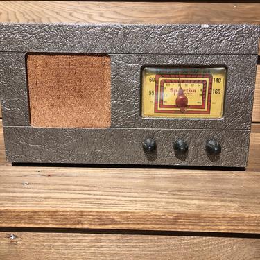 1948 Sparton AM Shortwave Radio, Mid Century Modern, Elec Restored 