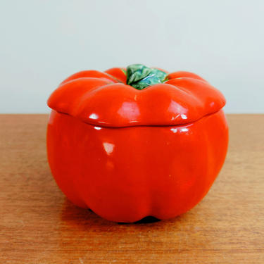 Vintage Ed Langbein Originals | Tomato Covered Dish | 1950s 