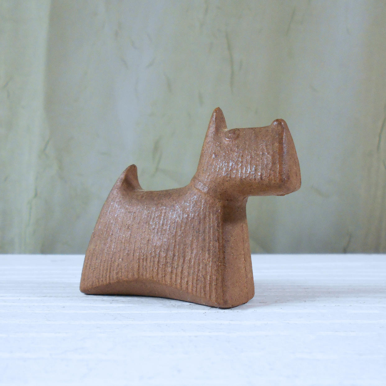 Stig Lindberg Scottie Dog - Ceramic Dog Figurine | Mostly Mid