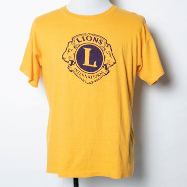 1950s T-Shirt CHAMPION Running Man Lions Club L 