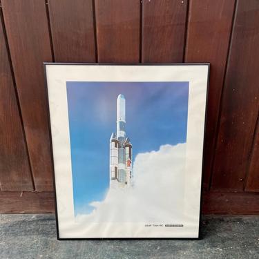 Set of 3 Vintage Boeing Posters First Launch 1982 IUS2/Titan And USAF Missle 