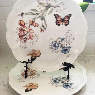 LENOX Butterfly Meadow &amp;quot;Monarch&amp;quot; (2) DINNER PLATES, Best Selling Antiques by LeChalet