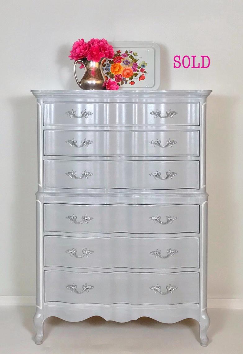 Sold Example French Provincial Dresser In Grey By Revitalizedstore