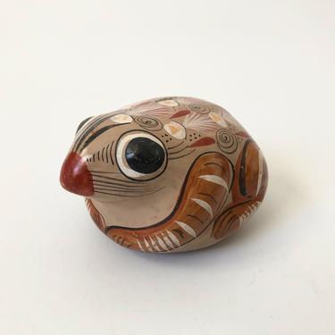 Vintage Tonala Pottery Frog 