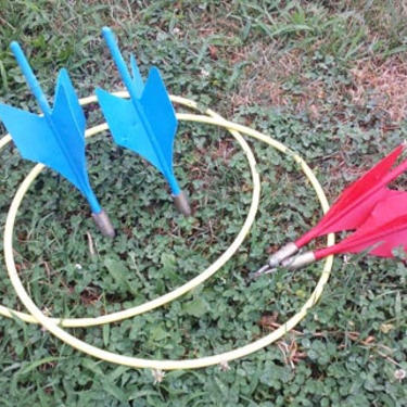 Vintage Yard Jarts - Metal Lawn Darts, Yard Darts Missile Game, Vintage Outdoor Adult Darts Game, The Original Lawn Darts Game, Backyard 