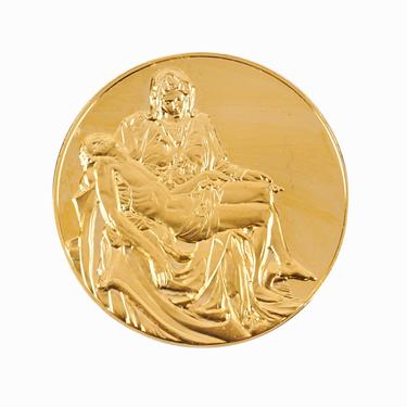 24k Gold Plated Bronze Medal Coin Gold Pieta Michelangelo 