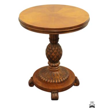 ETHAN ALLEN Legacy Collection Contemporary French 22" Round Pedestal Accent End Table 13-8206 