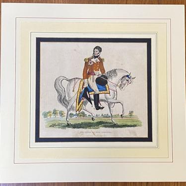 Item #PD4B Napoleonic War &#8220;The Prince of Saxe Cobourg&#8221; Engraving c.1815