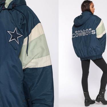 Vintage NFL - Dallas 'Cowboys' Zip-Up Suede Jacket 1990's Large