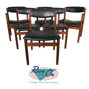 Set of Six Teak Dining Chairs