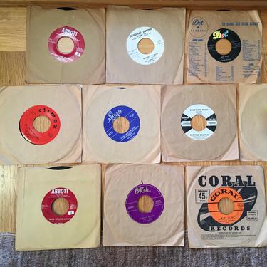 1950-1960 Gems 45rpm Singles: Early Pop, Rock &amp; Roll, Skip-Free, Sleeved 