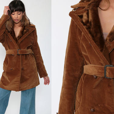 fur lined coat 70s