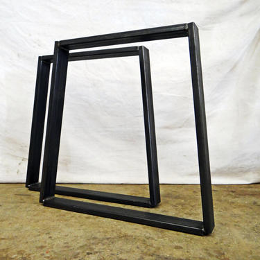 Trapezoid Dining Table Legs / Hall Table legs / Metal table legs - Rectangular Tubing 