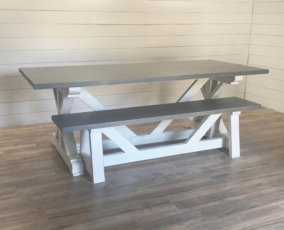 Modern Farmhouse X Dining Table Hickory & Haze Atlanta, GA