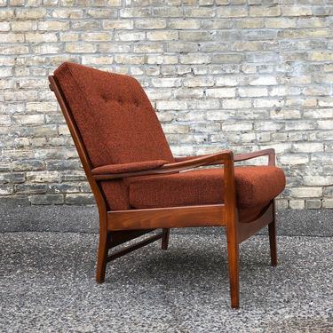 High Back Mid-century Lounge Chair 