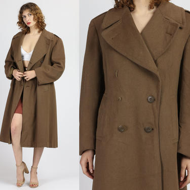 50s British Military Greatcoat VTG Rare Vintage 1942 WWII US Army