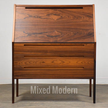 Danish Rosewood Secretary Desk by Nils Jonsson 
