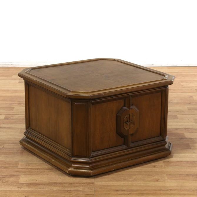 Brandt Furniture Co Cabinet End Table W Gold Hardware From