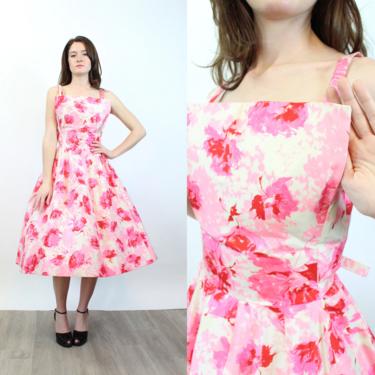 1950s 1956 DOCUMENTED Suzy Perette silk dress small | new spring 