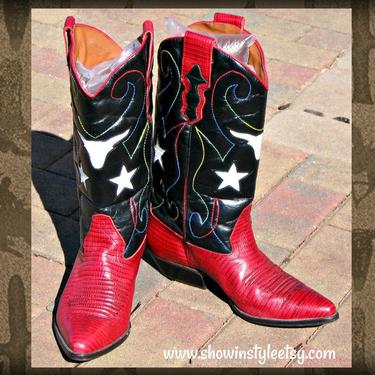 Nine west shop cowboy western boots