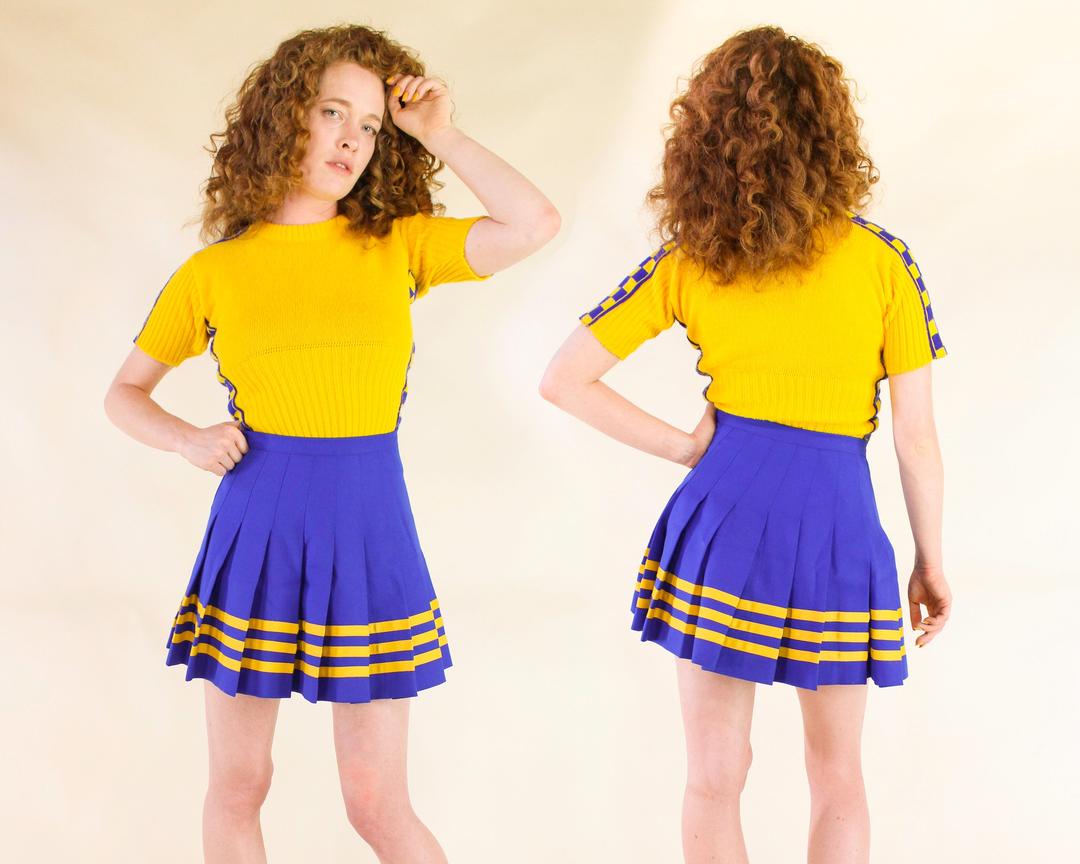 Cheerleader skirt outlet 80s