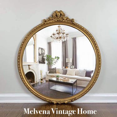 Vintage round mirror 