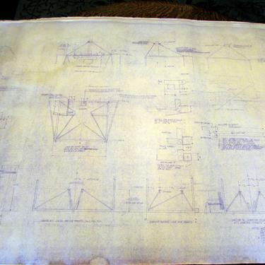 Original Blue Prints for Commuter JR. Plane 1969 Airplane Blue Prints Hellicom Inc. 