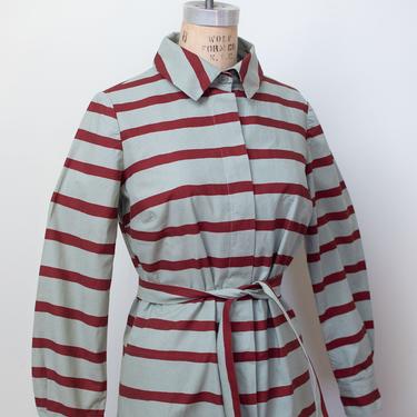 1970s Striped Cotton Shirt Dress | Marimekko 1975 