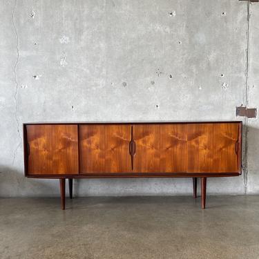 Mid Century Danish Modern Rosewood Credenza by Knud Nielsen