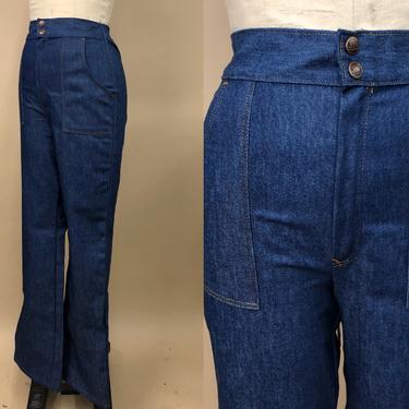 Vintage 1970s Sears Dark Wash Denim Jeans, Vintage Everyday Wear, 80s Sears, 70s Denim, Bohemian Hippie, Size Small, Waist 27&amp;quot; by Mo