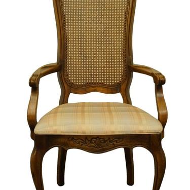 Hibriten Furniture Lenoir, Nc Country French Regency Cane Back Dining Arm Chair 771-522 