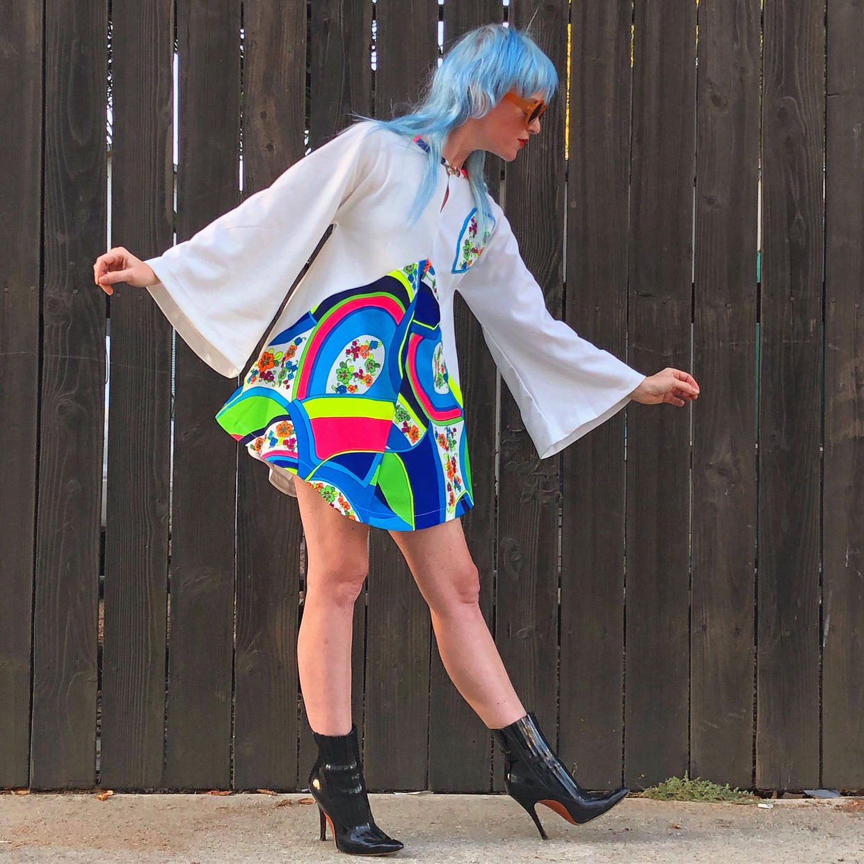 60s psychedelic mini dress 60s Bell Sleeve Mini Dress- Psychedelic Clothing- Hippie | Love It - Los  Angeles, CA