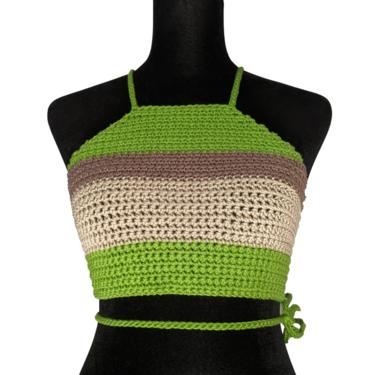 Crochet Stripe Halter top