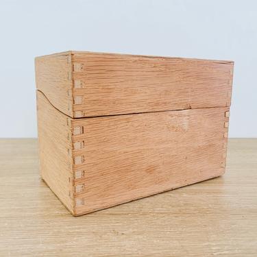 Vintage Industrial Dovetail File Box by Hedberg 
