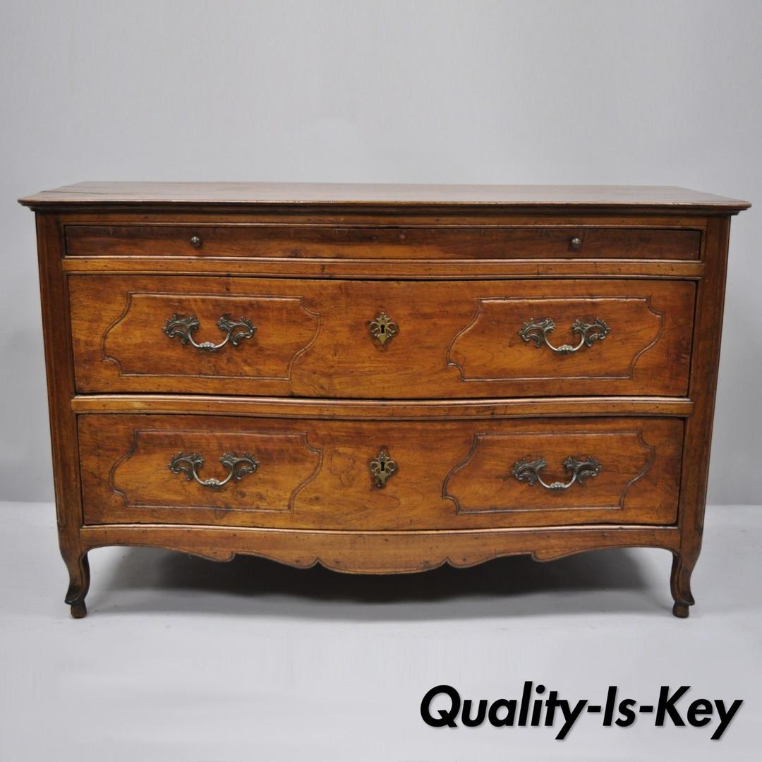 18th Century French Country Louis XV Walnut Commode Chest of Quality