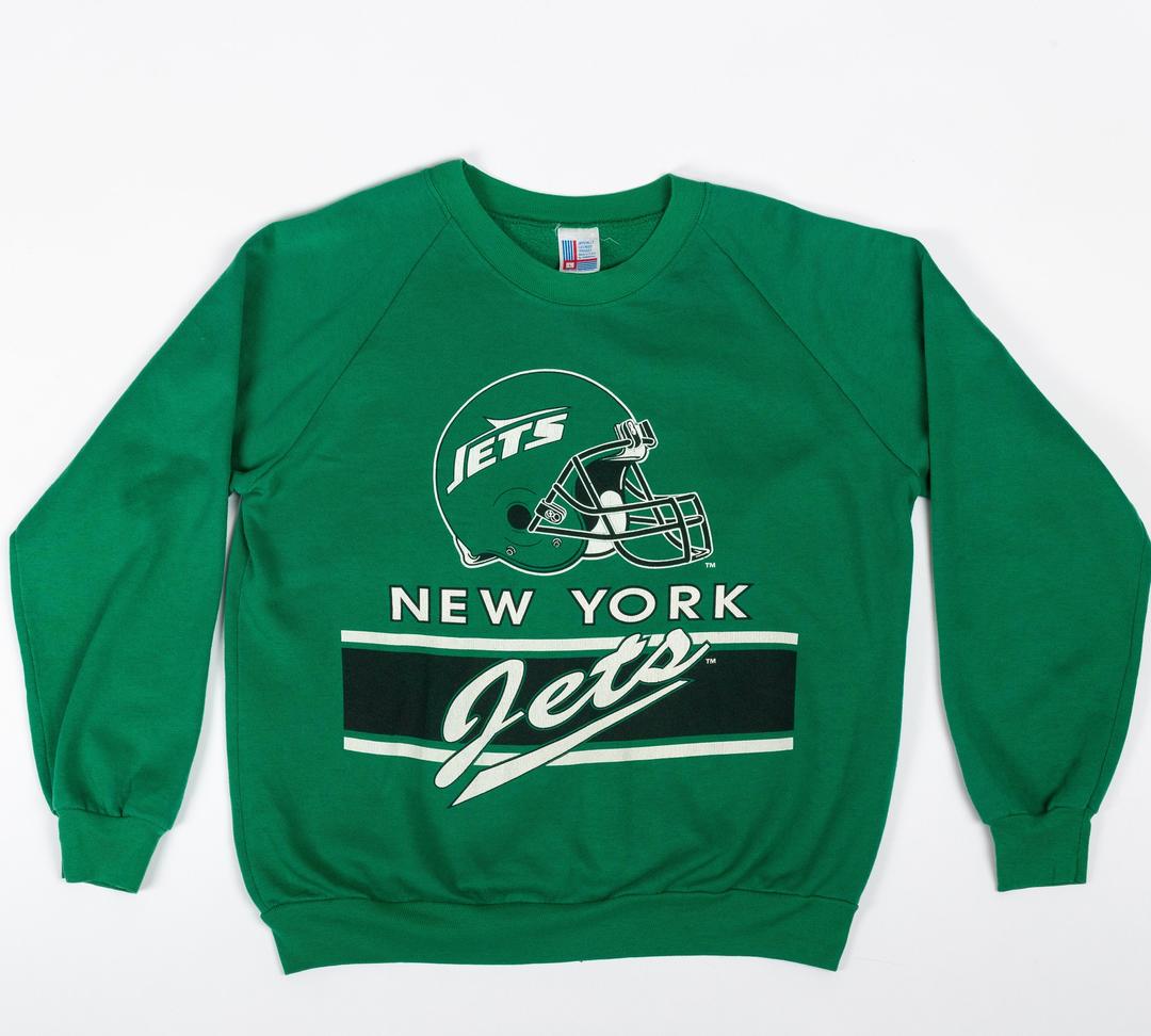 Vintage Lee Sport New York Jets Sweatshirt Men's Large Football Gray  Graphic