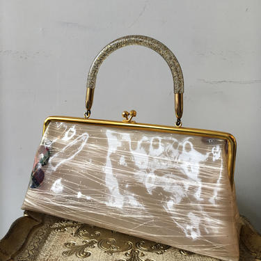 1950 lucite confetti handbag hot sale