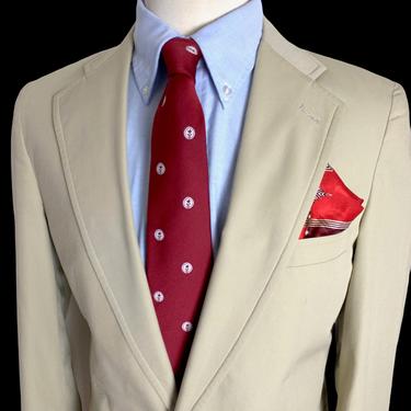Vintage NORDSTROM Cotton Blazer ~ 36 R ~ lightweight jacket / sport coat ~ Wash &amp; Wear ~ Spring / Summer 