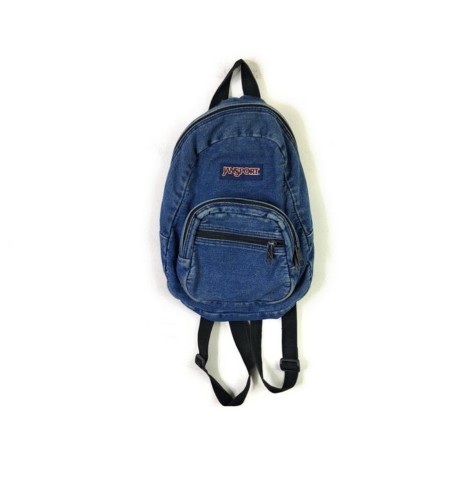 Jansport denim backpack best sale