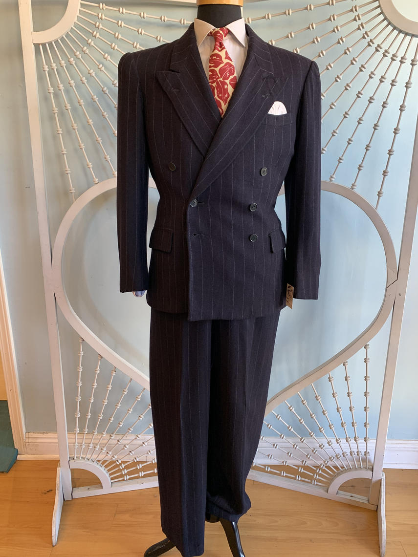 1940s double breasted outlet suit