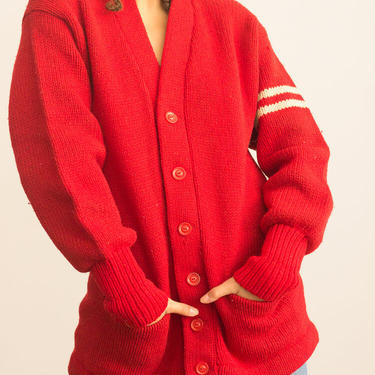 1950s Princeton Knits Varsity Sweater Cardigan 