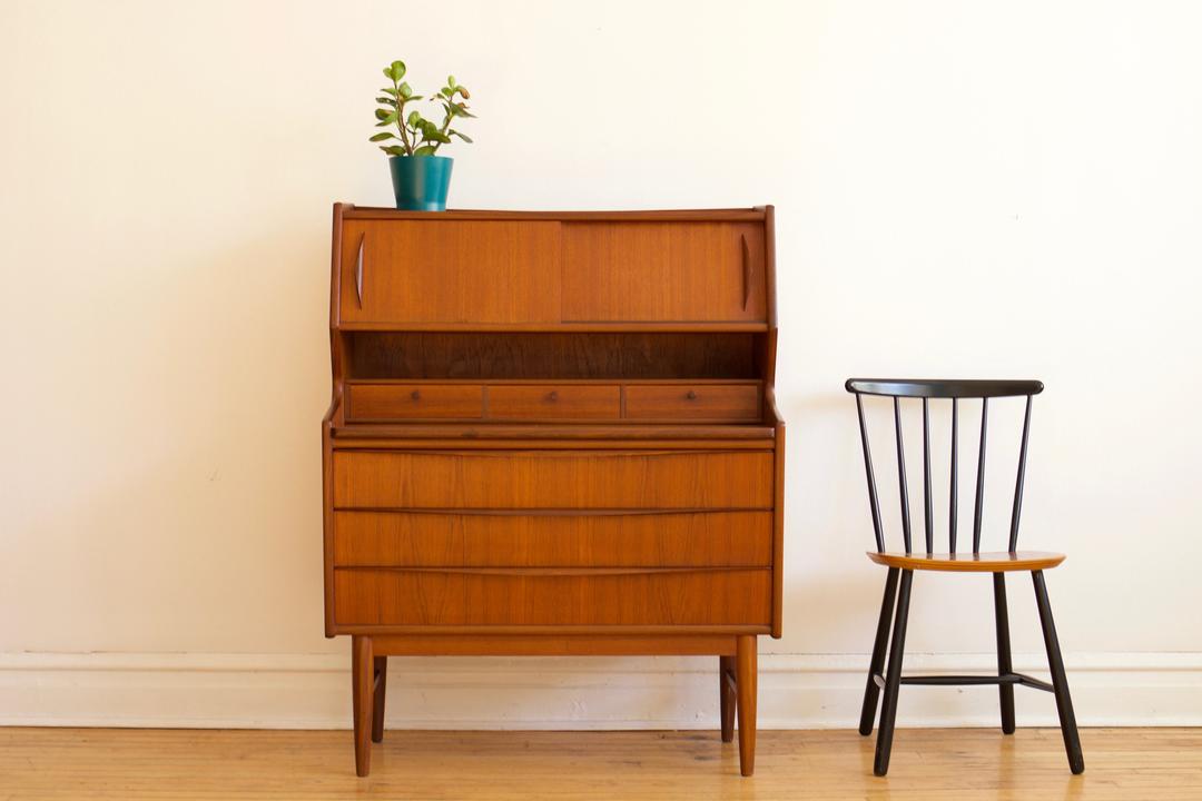 Mid Century Danish Modern Secretary Desk Spaced Out Studio Albany